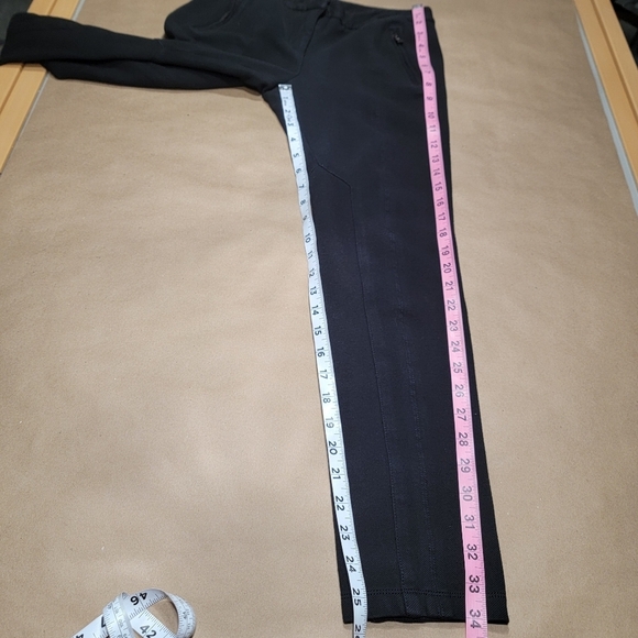 BCBGMaxAzria Size M Washed Black Stretch Leggings / Pants - Picture 10 of 15